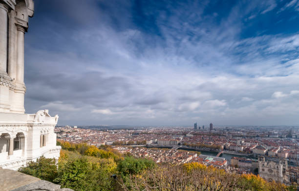 Panorama de Lyon, pris depuis la Basilique de Fourvière