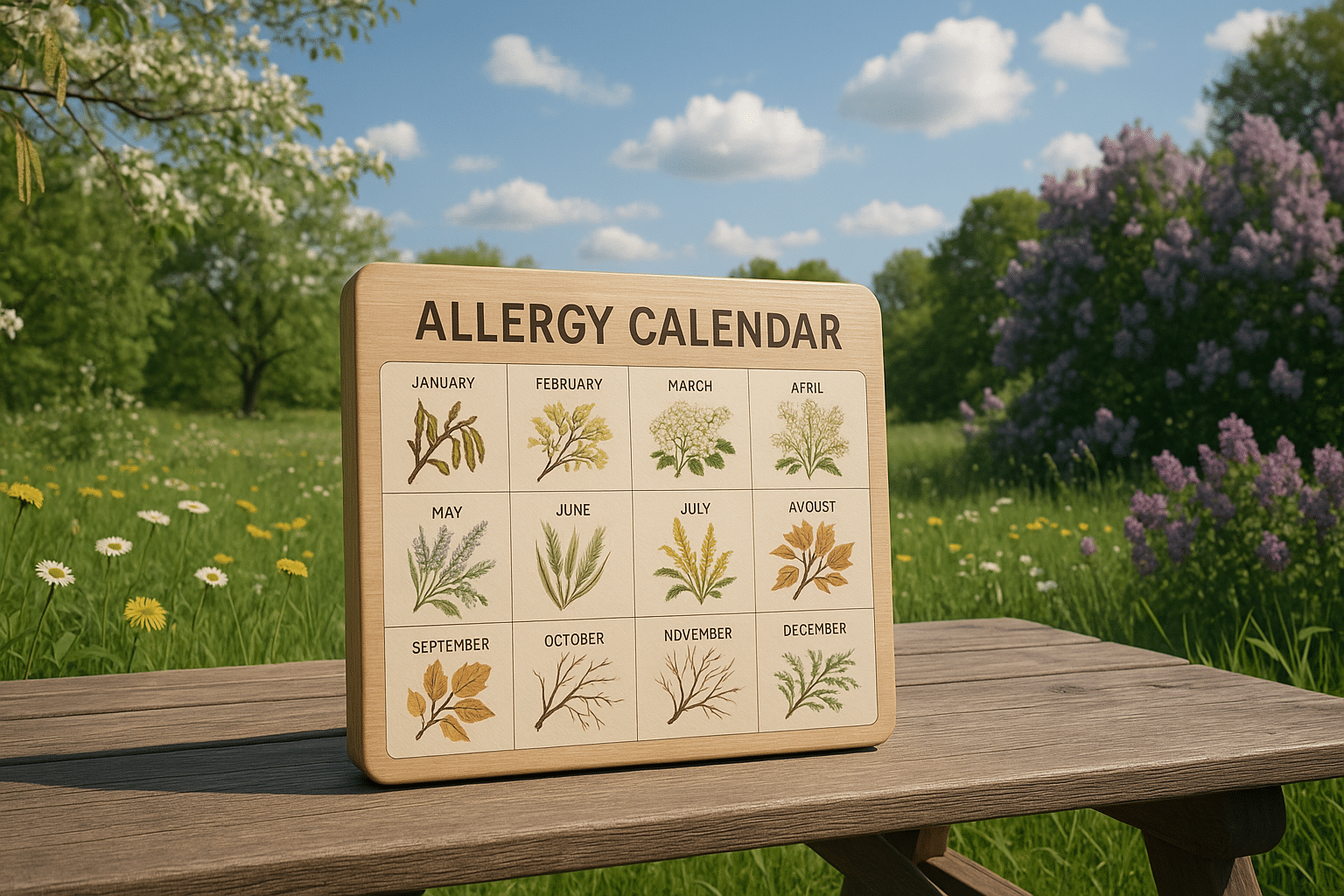 calendrier des allergies